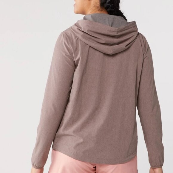 Like NEW Vuori Outdoor Trainer Shell Jacket Hazel Linen Texture Med - Picture 2 of 12